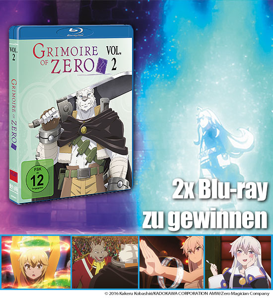 Verlosung: 2 Blu-rays GRIMOIRE OF ZERO - VOL. 2