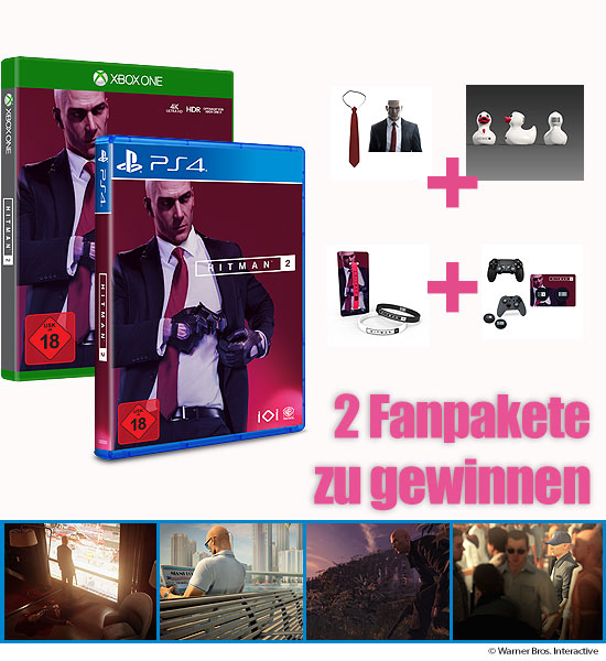 Verlosung: 2 Fanpakete zum Spiel HITMAN 2