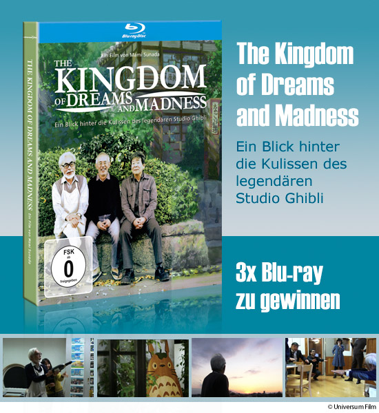 Verlosung: 3x Blu-ray The Kingdom of Dreams and Madness