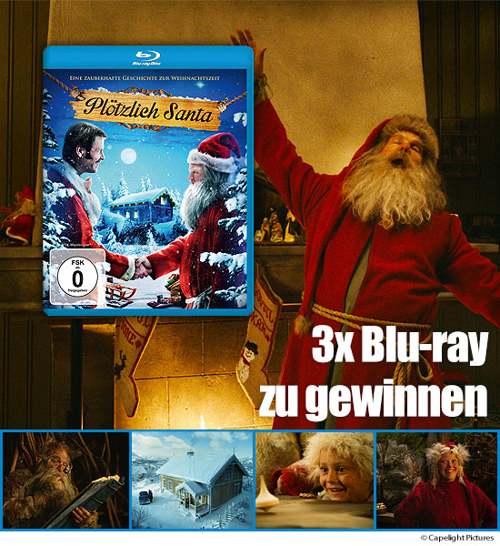 Verlosung: 3 Blu-rays Plötzlich Santa