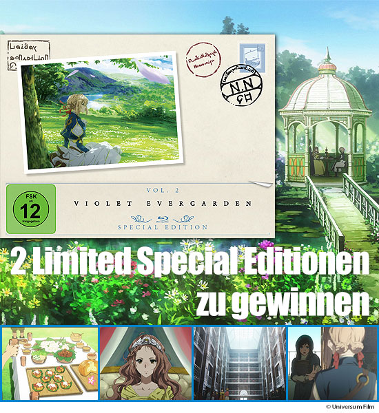 Verlosung: 2 Limited Special Editionen Violet Evergarden - Staffel 1 - Vol. 2