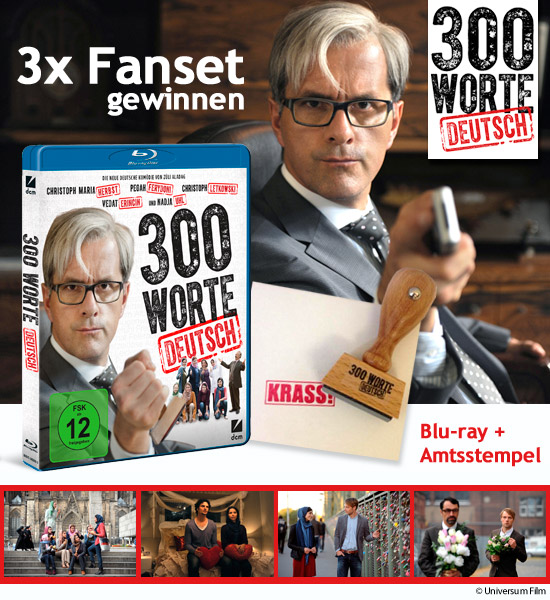 Verlosung: 3x Fanset zur Blu-ray 300 Worte Deutsch