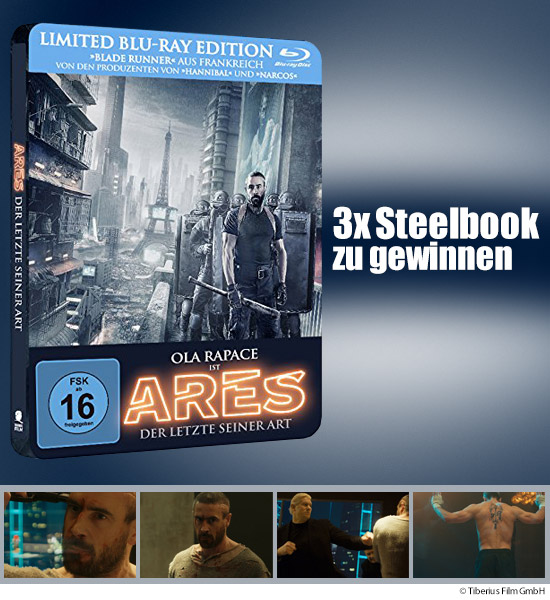 Verlosung: 3x Steelbooks „Ares – Der letzte seiner Art“