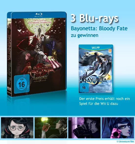 3x Bayonetta Bloody Fate zu gewinnen