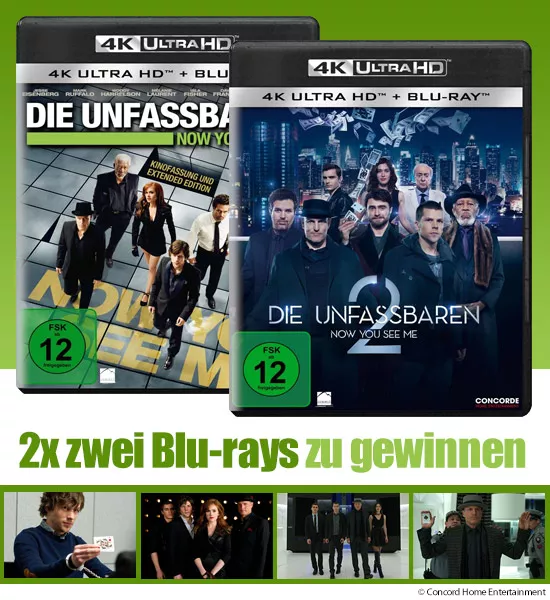 Verlosung: 2x Die Unfassbaren 4K UHD Pakete aus Teil 1 und 2