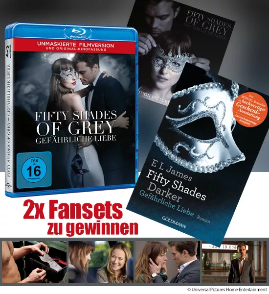 Verlosung: 2x Fansets zum BD-Start von FIFTY SHADES OF GREY 2