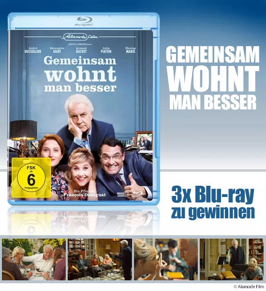 Verlosung: 3x Blu-ray „Gemeinsam wohnt man besser“