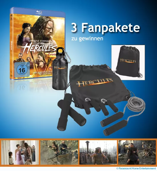 3 Hercules Fanpakete zu gewinnen