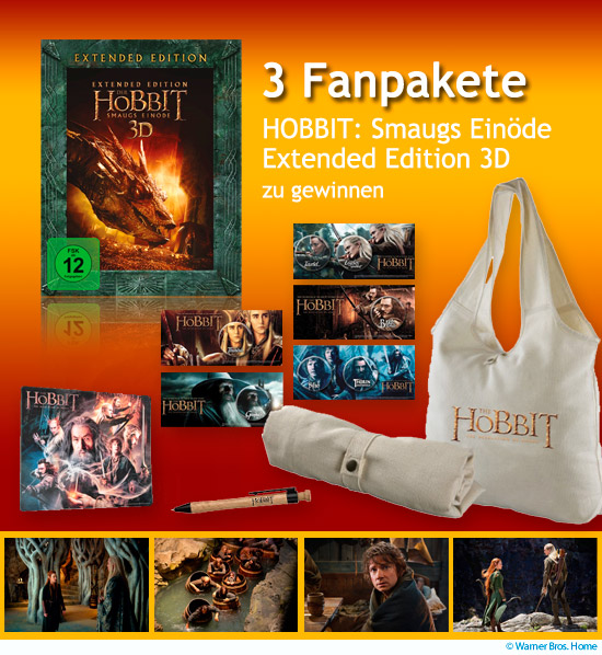 3 Hobbit Fanpakete zu gewinnen