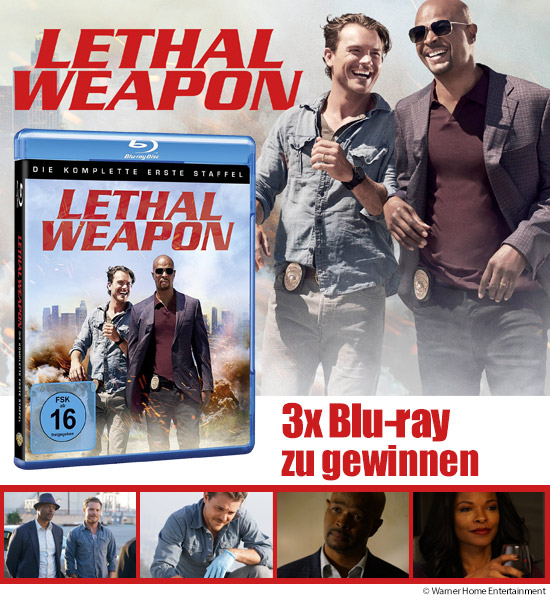 Verlosung: 3 Blu-rays „Lethal Weapon (2016-2017) - Die komplette erste Staffel“
