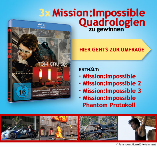 Verlosung: Mission:Impossible Quadrologie
