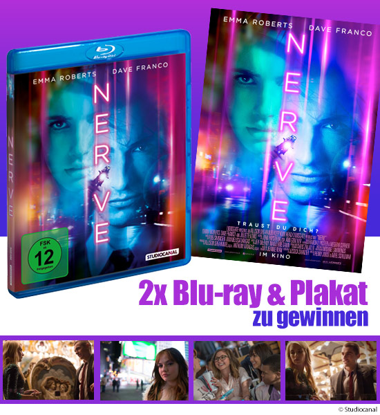 Verlosung: 2x Nerve Blu-ray & Filmplakat