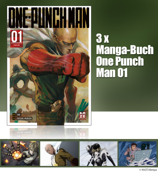 Verlosung: 3x Manga-Buch One Punch Man 01