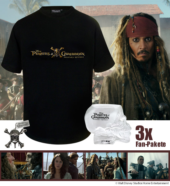 Verlosung: 3x Fanpakete zum Kinostart PIRATES OF THE CARIBBEAN: SALAZARS RACHE