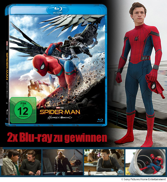 Verlosung: 2x Blu-ray „Spider-Man: Homecoming”