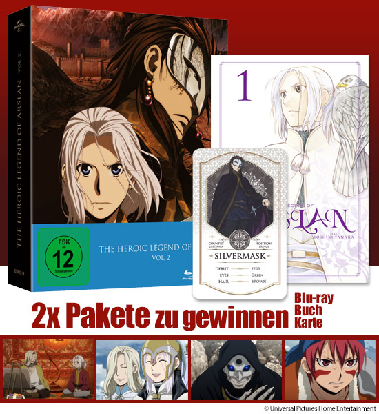 Verlosung: 2x The Heroic Legend of Arslan Vol. 2 -Pakete