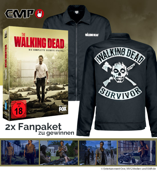 Verlosung: 2x The Walking Dead Staffel 6 Fan Paket