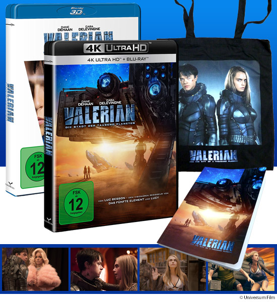 Verlosung: 2x „Valerian“ Fanpakete