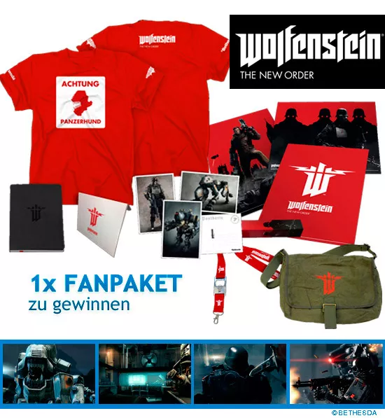 1x Wolfenstein The New Order Fanpaket zu gewinnen