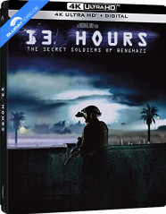 13 Hours: The Secret Soldiers of Benghazi (2016) 4K - Best Buy Exclusive Limited Edition Steelbook (4K UHD + Bonus Blu-ray + Digital Copy) (US Import ohne dt. Ton) Blu-ray