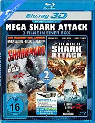 2-Headed Shark Attack 3D + Sharknado - Genug gesagt! 3D (Mega Shark Attack Double Feature) (Blu-ray 3D) Blu-ray