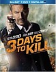 3 Days to Kill - Theatrical and Extended Cut (Blu-ray + DVD + Digital Copy + UV Copy) (Region A - US Import ohne dt. Ton) Blu-ray