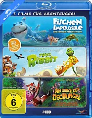 3 Filme für Abenteurer: Fischen Impossible + Prinz Ribbit + Ab durch den Dschungel 3D (3-Filme Set) (2 Blu-ray 3D + Blu-ray) Blu-ray