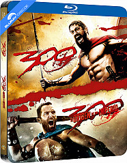 300 + 300: El Origen De Un Imperio - Black Metal Edición Metálica (ES Import) Blu-ray