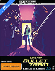 Bullet Train (2022) 4K - JB HiFi Exclusive Limited Edition Steelbook (4K UHD + Blu-ray) (AU Import ohne dt. Ton)