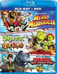 Merry Madagascar + Shrek the Halls + Dragons: Gift of the Night Fury (Holiday Special) (Region A - US Import ohne dt. Ton) Blu-ray