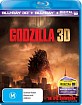 Godzilla (2014) 3D (Bu-ray 3D + Blu-ray + UV Copy) (AU Import) Blu-ray