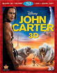 John Carter 3D (Blu-ray 3D + Blu-ray + DVD + Digital Copy) (US Import ohne dt. Ton) Blu-ray