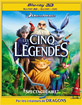 Les cinq légendes 3D (Blu-ray 3D + Blu-ray + DVD) (FR Import) Blu-ray