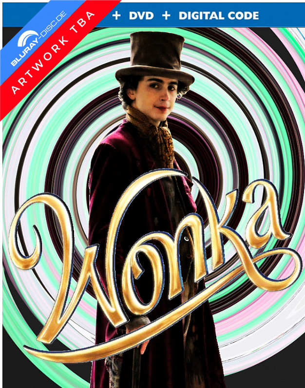 Wonka 2023 Bluray + DVD + Digital Copy US Import ohne dt. Ton Bluray