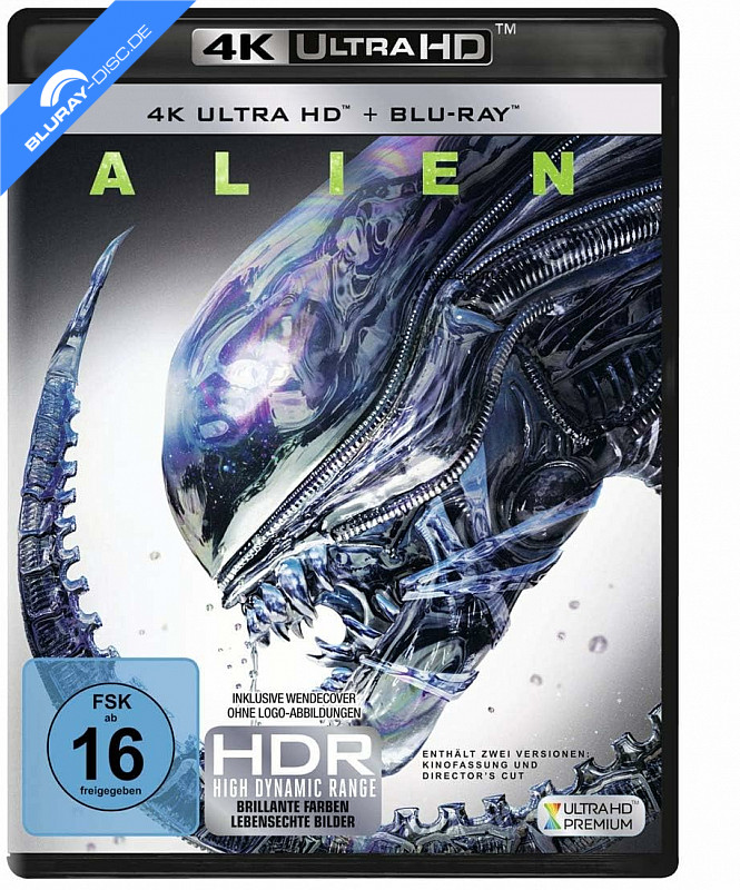 Alien 4K 40th Anniversary Edition 4K UHD + Bluray Bluray Film Details