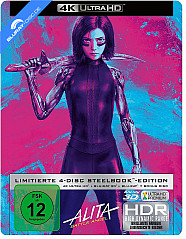 Alita: Battle Angel (2019) 4K (4K UHD + 3D Blu-ray + Blu-ray) (Limited Steelbook Edition) Blu-ray