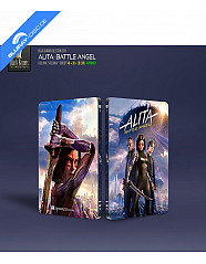 Alita: Bojový Anděl (2019) 4K - Black Barons Limited Collector's Edition #21 WEA Exclusive Steelbook (4K UHD + Blu-ray 3D + Blu-ray + Bonus Blu-ray) (CZ Import) Blu-ray