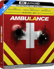 Ambulance (2022) 4K - Limited Edition Steelbook (4K UHD + Blu-ray) (HK Import ohne dt. Ton) Blu-ray