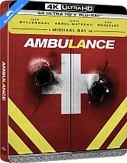 Ambulance (2022) 4K - Zavvi Exclusive Limited Edition Steelbook (4K UHD + Blu-ray) (UK Import) Blu-ray