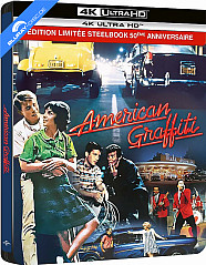American Graffiti 4K - 50éme Anniversaire - Édition Boîtier Steelbook (4K UHD + Blu-ray) (FR Import) Blu-ray