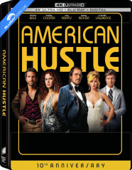 American Hustle 4K - 10th Anniversary - Limited Edition Steelbook (4K UHD + Blu-ray + Digital Copy) (CA Import ohne dt. Ton) Blu-ray