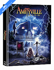 Amityville: IV - V - VI - VII (Limited Mediabook Edition) (Blu-ray + 3 DVD) Blu-ray