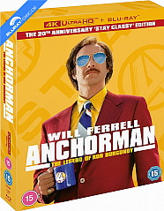 Anchorman: The Legend of Ron Burgundy 4K - 20th Anniversary - Limited Collector's Edition Fullslip (4K UHD + Blu-ray + Bonus Blu-ray) (UK Import) Blu-ray