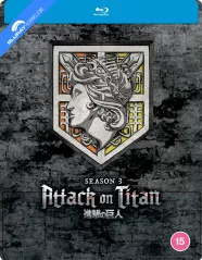 Attack on Titan: Season 3 - Limited Edition Steelbook (UK Import ohne dt. Ton) Blu-ray