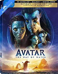 Avatar: The Way of Water 4K - Walmart Exclusive Limited Edition Lenticular Slipcover (4K UHD + Blu-ray + Bonus Blu-ray + Digital Copy) (US Import ohne dt. Ton) Blu-ray