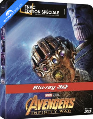 Avengers: Infinity War (2018) 3D - FNAC Exclusive Édition Spéciale Steelbook (Blu-ray 3D + Blu-ray) (FR Import) Blu-ray