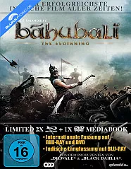 Bahubali - The Beginning (Internationale Fassung + Indische Langfassung) (Limited Mediabook Edition) (2 Blu-ray + DVD) Blu-ray