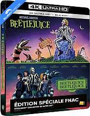 Beetlejuice 4K - FNAC Exclusive 2-Film Premium Édition Spéciale Collector Steelbook (4K UHD + Blu-ray) (FR Import) Blu-ray