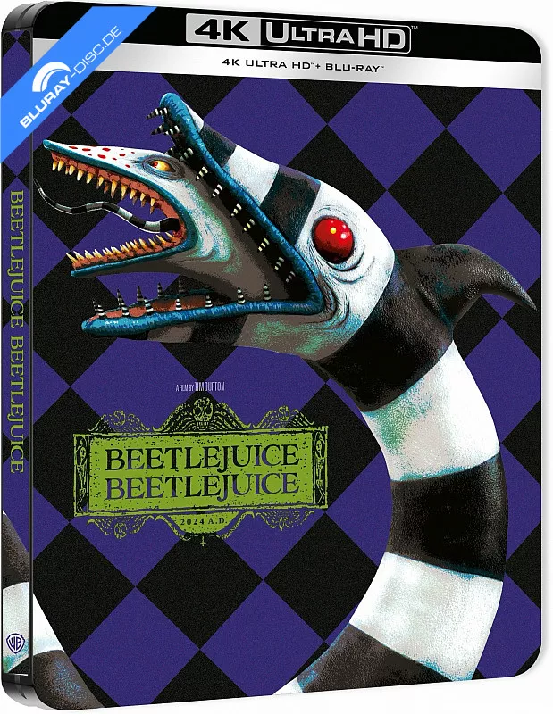 Beetlejuice Beetlejuice 4K Edizione Limitata Cover A Steelbook 4K UHD