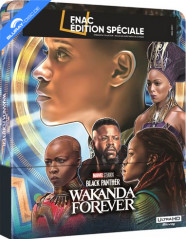 Black Panther: Wakanda Forever (2022) 4K - FNAC Exclusive Édition Spéciale Wakanda Steelbook (4K UHD + Blu-ray) (FR Import) Blu-ray